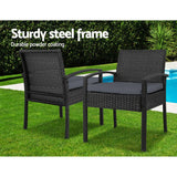 Gardeon 3-piece Outdoor Set - Black