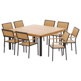 Gardeon 8-seater Outdoor Furniture Dining Chairs Table Patio Garden Acacia Wood