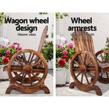 Gardeon Wooden Wagon Chair Outdoor