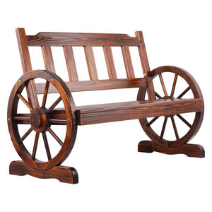 Gardeon Wooden Wagon Wheel Chair