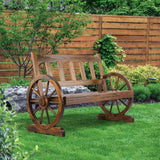 Gardeon Wooden Wagon Wheel Chair