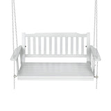 Gardeon Porch Swing Chair with Chain Garden Bench Outdoor Furniture Wooden White