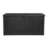 Gardeon Outdoor Storage Box Container Garden Toy Indoor Tool Chest Sheds 270L Black