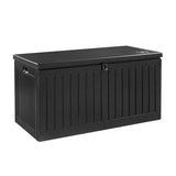 Gardeon Outdoor Storage Box Container Garden Toy Indoor Tool Chest Sheds 270L Black