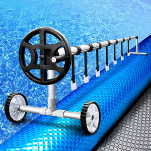 Aquabuddy Solar Swimming Pool Cover Roller Wheel Blanket Adjustable 10X4M