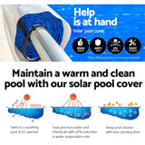 Aquabuddy 10x4m Swimming Pool Cover Rolloer Solar Blanket Covers Bubble Heater