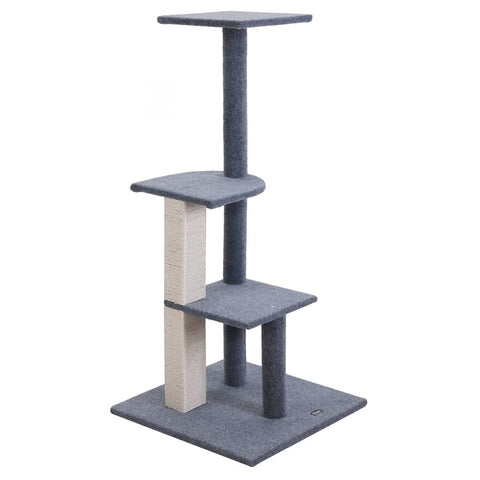 i.Pet Cat Tree 124cm Trees Scratching Post Scratcher Tower Condo House Furniture Wood Steps