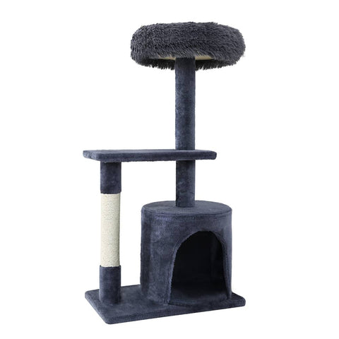 i.Pet Cat Tree Scratching Post Scratcher Tower Condo House Grey 94cm