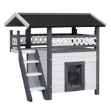 i.Pet Cat House Shelter Rabbit Hutch Outdoor Wooden Small Dog Pet Houses Kennel