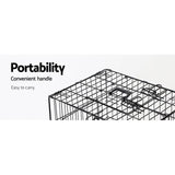 i.Pet Dog Cage 36inch Pet Cage - Black