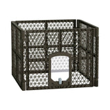 i.Pet Pet Dog Playpen Enclosure 4 Panel Fence Puppy Cage Plastic Play Pen Fold