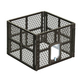 i.Pet Pet Dog Playpen Enclosure 4 Panel Fence Puppy Cage Plastic Play Pen Fold