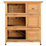 i.Pet Rabbit Hutch Wooden Cage Pet hutch Chicken Coop 91.5cm x 46cm x 116.5cm