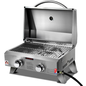 Grillz Portable 2 Burner Gas BBQ