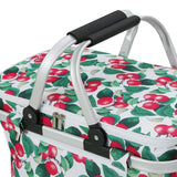 Alfresco Picnic Bag Basket Hamper Camping Hiking Insulated Lunch Cooler Folding