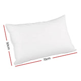 Giselle Bedding Duck Feather Down Twin Pack Pillow