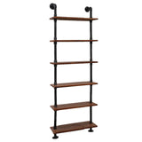 Artiss Rustic Wall Shelves Display Bookshelf Industrial DIY Pipe Shelf Brackets