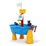 Keezi Kids Beach Sand and Water Toys Outdoor Table Pirate Ship Childrens Sandpit