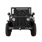 Rigo Ride On Car Jeep Kids Electric Military Toy Cars Off Road Vehicle 12V Black