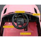 Kids Ride On Car Licensed Land Rover 12V Electric Car Toys Battery Remote Pink