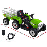 Rigo Ride On Car Tractor Toy Kids Electric Cars 12V Battery Child Toddlers Green