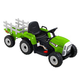 Rigo Ride On Car Tractor Toy Kids Electric Cars 12V Battery Child Toddlers Green