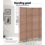 Artiss 6 Panel Room Divider Screen Privacy Timber Foldable Dividers Stand Natural