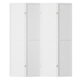 Artiss 4 Panel Room Divider Screen 164x170cm Pegboard White