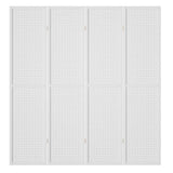 Artiss 4 Panel Room Divider Screen 164x170cm Pegboard White