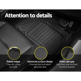 Weisshorn TOYOTA RAV4 Car Rubber Floor Mats Front & Rear 2019-2022