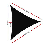 Instahut Sun Shade Sail Cloth Shadecloth Outdoor Canopy Triangle 280gsm 5x5x5m