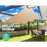 Instahut 280gsm 5x7m Sun Shade Sail Canopy Rectangle