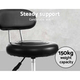 Artiss Salon Stool Swivel Chair Backrest Barber Hairdressing Hydraulic Height