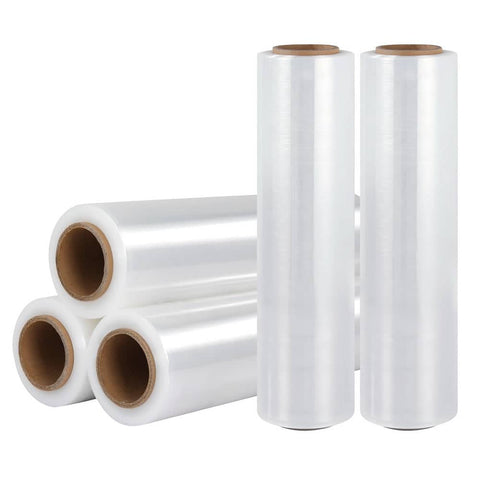 500mm x 400m Stretch Film Pallet Shrink Wrap 5 Rolls Package Use Plastic Clear