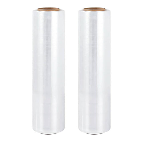 400m 2pcs Stretch Film Shrink Wrap Rolls Protect Package Material Home Warehouse