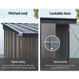 Giantz Garden Shed Sheds Outdoor Storage 1.95x1.31M Steel Workshop House Tool