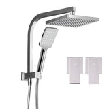 Cefito WELS 8'' Rain Shower Head Taps Square Handheld High Pressure Wall Chrome