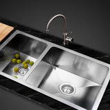 Cefito Homemade Kitchen Sink Stainless Steel Sink 71cm x 45cm