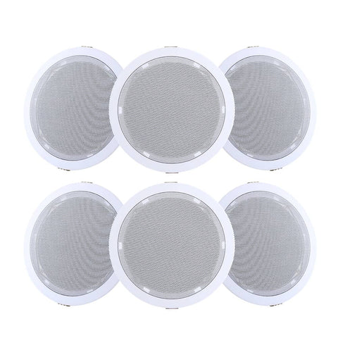 Giantz 6 Inch Ceiling Speakers In Wall Speaker Home Audio Stereos Tweeter 6pcs