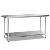 Cefito 610 x 1829mm Commercial Stainless Steel Kitchen Bench