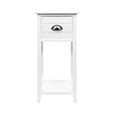 Artiss Bedside Table Nightstand Drawer Storage Cabinet Lamp Side Shelf White