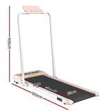 Everfit Treadmill Electric Walking Pad Home Gym Office Fitness 380mm Pink