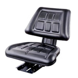 Giantz PU Leather Tractor Seat with Sliding Track - Black