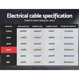 Twin Core Wire Electrical Automotive Cable 2 Sheath 450V 6MM 10M