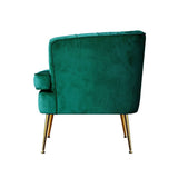 Artiss Armchair Lounge Accent Chair Armchairs Sofa Chairs Velvet Green Couch