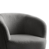 Artiss Armchair Lounge Chair Accent Chairs Arm Armchairs Sherpa Boucle Charcoal