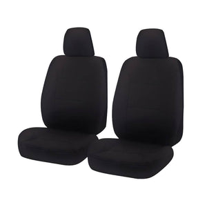 Seat Covers for HOLDEN COLORADO RG SERIES F 06/2012 - ON SINGLE / DUAL FRONT 2X BUCKETS BLACK ALL TERRAIN