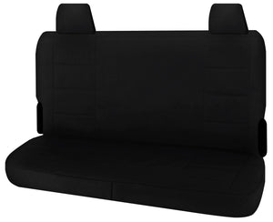 Seat Covers for TOYOTA LANDCRUISER 70 SERIES VDJ 05/2008 - ON DUAL CAB REAR BENCH BLACK ALL TERRAIN