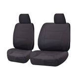 Seat Covers for TOYOTA HILUX KUN16R SERIES 04/2005 - 06/2015 SINGLE / DUAL CAB UTILITY FRONT BUCKET + _ BENCH CHARCOAL CHALLENGER