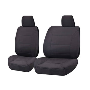 Seat Covers for MITSUBISHI TRITON ML-MN SERIES 06/ 2006 ? 2015 SINGLE CAB CHASSIS FRONT BUCKET + _ BENCH CHARCOAL CHALLENGER